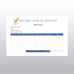 notary public invoice