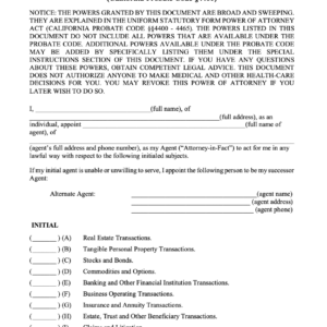 power of attorney